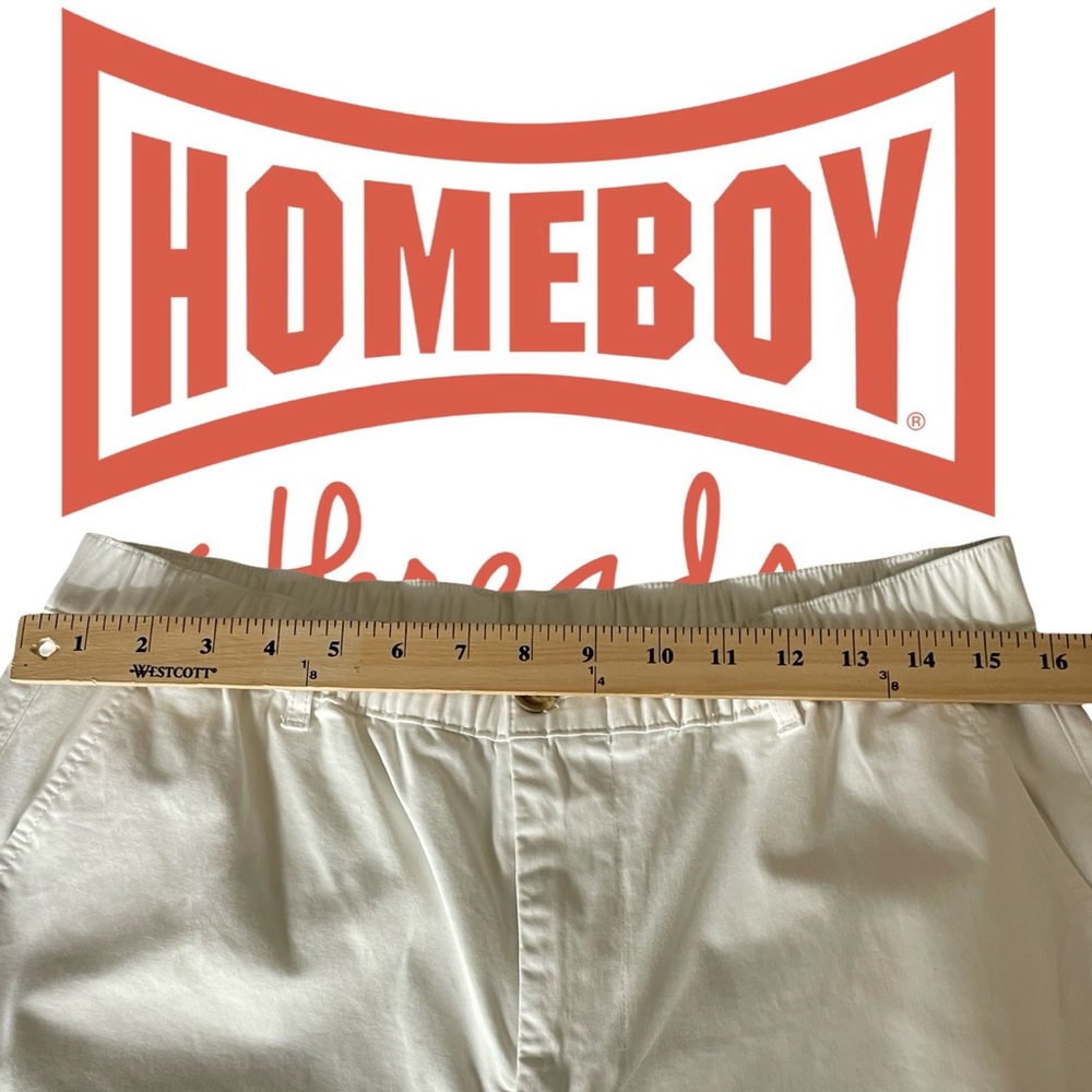 High Waist White Women's Shorts - Picture 3 of 5